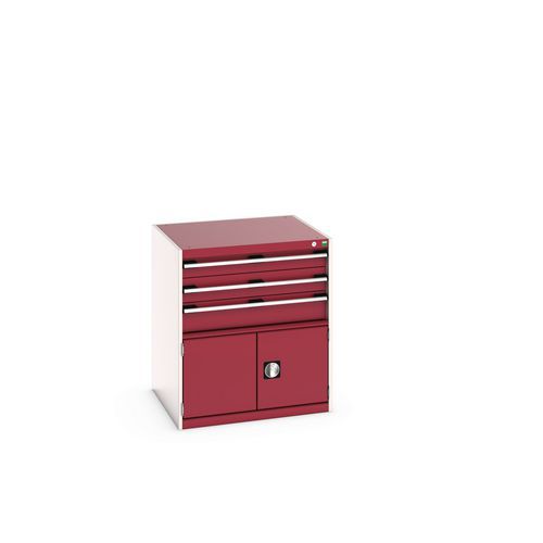 Warsztatowe szafki z szufladami Bott Cubio 200, 90 x 80 x 65-75 cm, 3 szuflady, 1 szafka - Warsztatowa szafka z szufladami Bott Cubio 200, 90 x 80 x 7